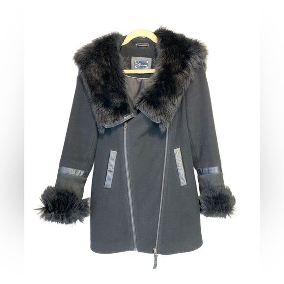 mackage Shearling and Fur Cashmere Jacket - Picture 2 of 14
